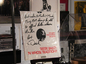 Derek Bailey In Whose Tradition? 