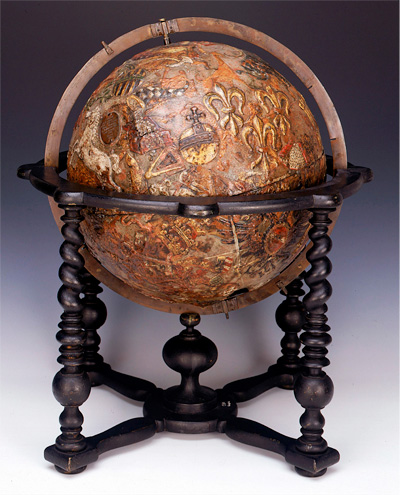 ヴァイゲルの天球儀(1699; 英国国立海洋博物館)