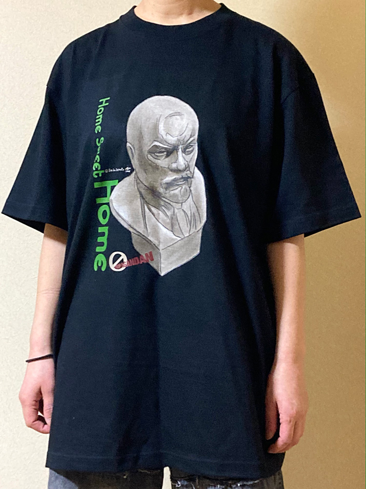 レーニン像 Tシャツ（黒）