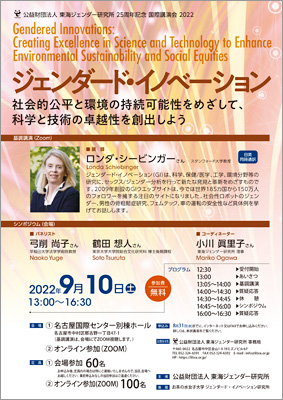 東海ジェンダー研究所 25周年記念 国際講演会